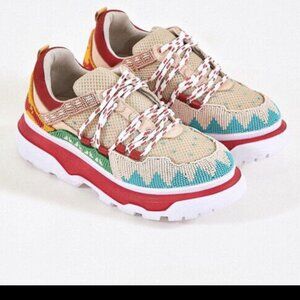 Farm Rio Summer Beaded Sneakers